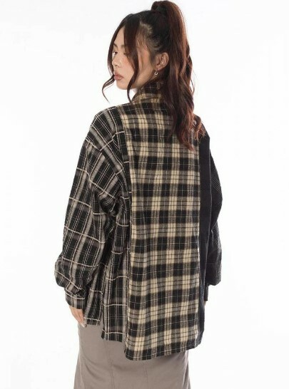 Melody Patchwork Long Sleeve - Y2K Summer Grunge, 90S Retro, Pastel Goth, Y2K Club Outfit Melody Patchwork Long Sleeve - Y2K Summer Grunge, 90S Retro, Pastel Goth, Y2K Club Outfit