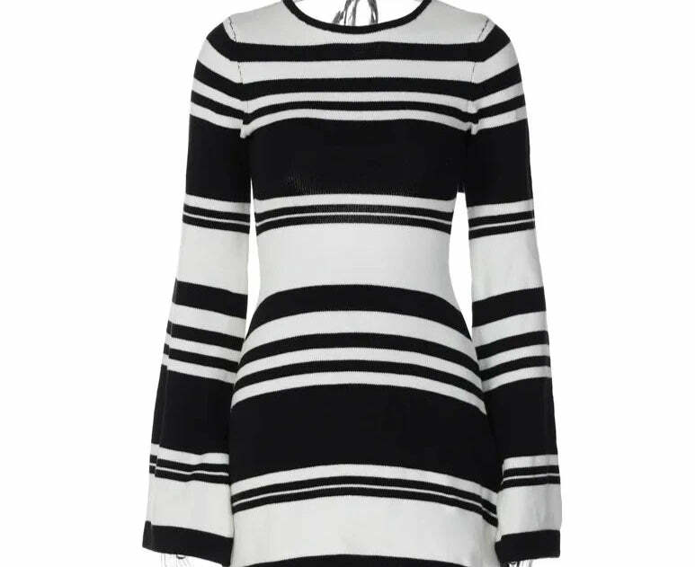 Menari Knitted Mini Dress - Y2K Summer, 90S Grunge, Retro Style, Y2K Party & Club Outfits Menari Knitted Mini Dress - Y2K Summer, 90S Grunge, Retro Style, Y2K Party & Club Outfits