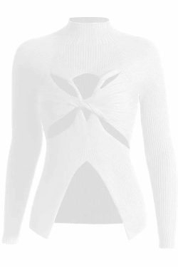 Mera Knitted Top - Y2K Summer Grunge, 90S Retro, Pastel Goth, Y2K Party & Club Outfits