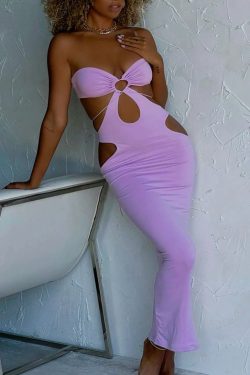 Merelin Midi Dress - Y2K Summer Grunge Outfit, 90S Fashion, Retro Style, Pastel Goth Vibes