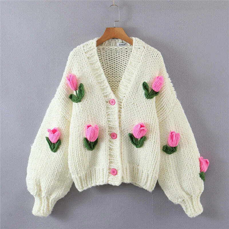 Messina Knitted Cardigan - Y2K Summer, 90S Grunge, Retro Style, Pastel Goth, Y2K Party Outfit Messina Knitted Cardigan - Y2K Summer, 90S Grunge, Retro Style, Pastel Goth, Y2K Party Outfit