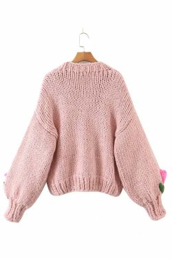 Messina Knitted Cardigan - Y2K Summer, 90S Grunge, Retro Style, Pastel Goth, Y2K Party Outfit