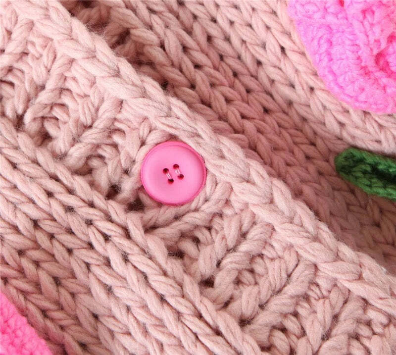 Messina Knitted Cardigan - Y2K Summer, 90S Grunge, Retro Style, Pastel Goth, Y2K Party Outfit Messina Knitted Cardigan - Y2K Summer, 90S Grunge, Retro Style, Pastel Goth, Y2K Party Outfit