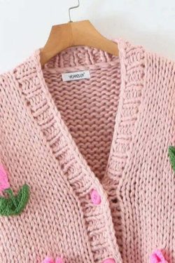 Messina Knitted Cardigan - Y2K Summer, 90S Grunge, Retro Style, Pastel Goth, Y2K Party Outfit