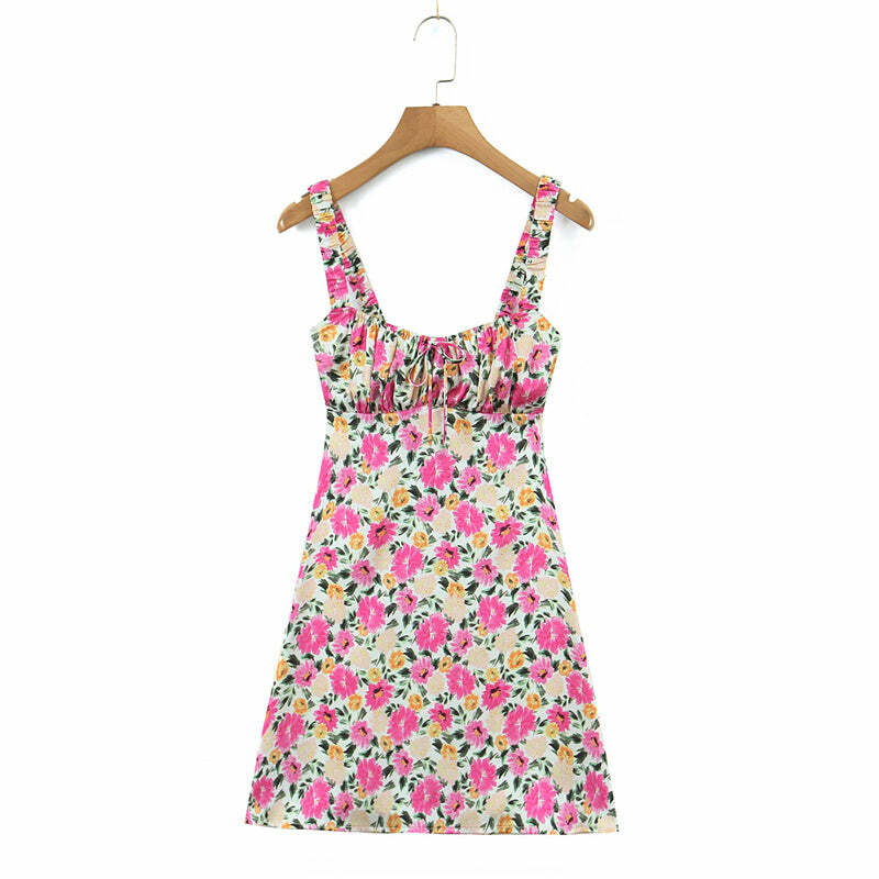 Metju Mini Dress - Y2K Summer Grunge Outfit, 90S Fashion, Retro Style, Y2K Party Look