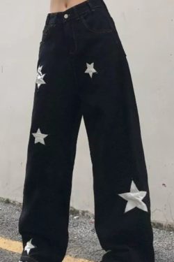 Mia Cargo Wide Leg Jeans - Y2K Summer Grunge, 90S Retro, Pastel Goth, Hip Hop Fashion