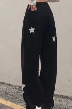 Mia Cargo Wide Leg Jeans - Y2K Summer Grunge, 90S Retro, Pastel Goth, Hip Hop Fashion