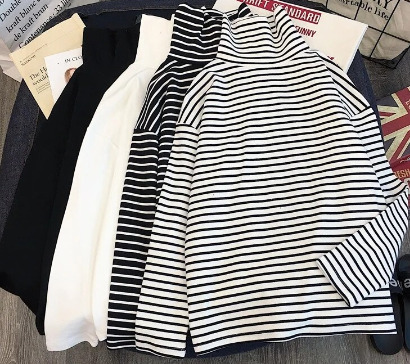 Mia Turtleneck Long Sleeve Shirt - Y2K Grunge, 90S Fashion, Retro Summer & Party Outfits