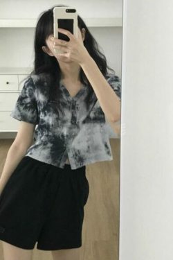 Mila Tie Dye Shirt - Y2K Summer Grunge Top, 90S Retro Fashion, Pastel Goth, Y2K Party Outfit