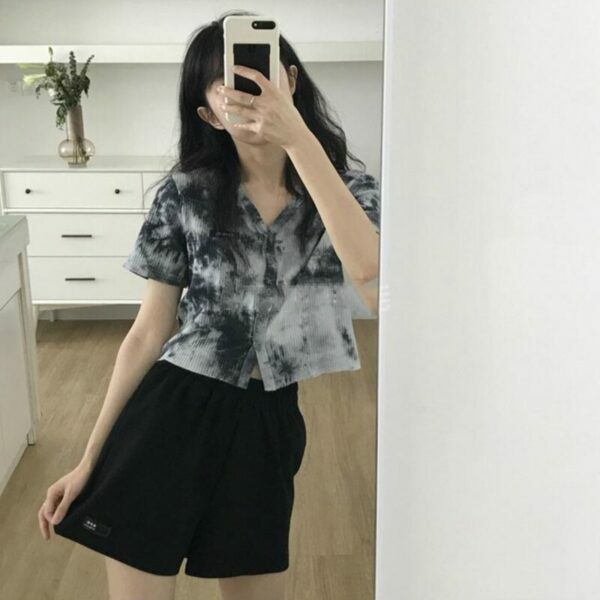 Mila Tie Dye Shirt - Y2K Summer Grunge Top, 90S Retro Fashion, Pastel Goth, Y2K Party Outfit Mila Tie Dye Shirt - Y2K Summer Grunge Top, 90S Retro Fashion, Pastel Goth, Y2K Party Outfit