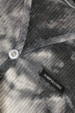 Mila Tie Dye Shirt - Y2K Summer Grunge Top, 90S Retro Fashion, Pastel Goth, Y2K Party Outfit