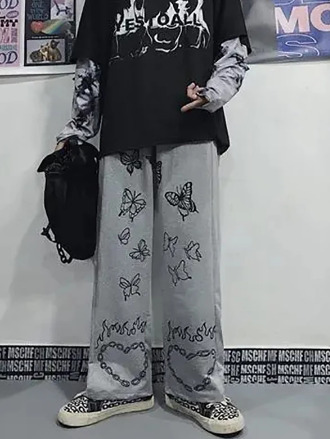 Millie Wide Leg Denim Jeans - Y2K Summer & 90S Grunge Fashion, Retro Hip Hop, Y2K Club Outfits