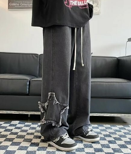 Molly Star Embroidered Jeans - Y2K Summer, 90S Grunge, Retro Hip Hop, Pastel Goth, Y2K