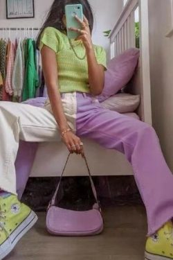 Morgan Casual Straight Pants - Y2K Summer Grunge, 90S Retro, Y2K Club & Party Outfits