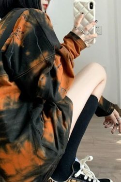 Natalia Tie Dye Long Sleeve Shirt - Y2K Summer, 90S Grunge, Retro Style, Pastel Goth, Y2K Fashion