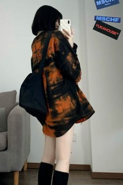 Natalia Tie Dye Long Sleeve Shirt - Y2K Summer, 90S Grunge, Retro Style, Pastel Goth, Y2K Fashion