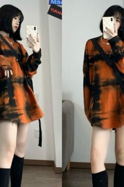 Natalia Tie Dye Long Sleeve Shirt - Y2K Summer, 90S Grunge, Retro Style, Pastel Goth, Y2K Fashion