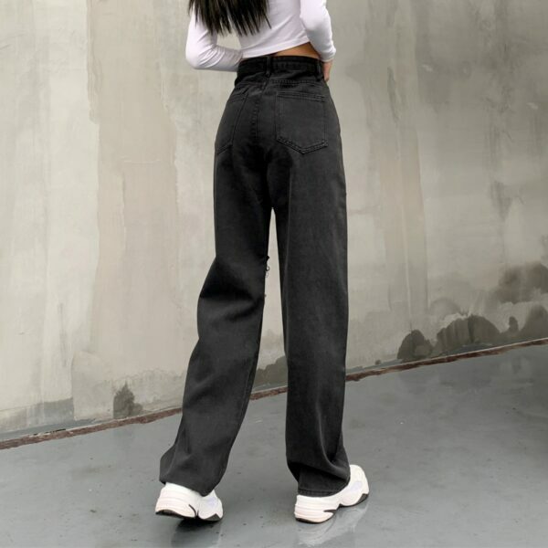 Natalie Distressed Jeans - Y2K Summer Grunge, 90S Retro, Gothic Y2K, Hip Hop Fashion, Y2K Natalie Distressed Jeans - Y2K Summer Grunge, 90S Retro, Gothic Y2K, Hip Hop Fashion, Y2K