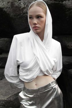 Neegra Blouse - Y2K Summer Grunge Top, 90S Retro Fashion, Pastel Goth, Y2K Party Outfit