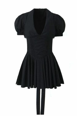 Negra Mini Dress - Y2K Summer Grunge Outfit, 90S Fashion, Retro Style, Y2K Party & Club Outfits