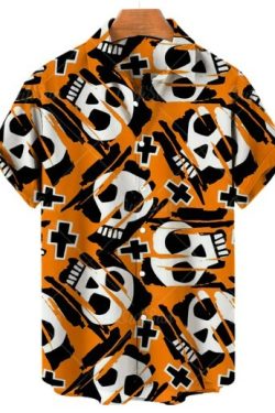 Nevaeh Y2K Skull Shirt - Grunge, 90S, Retro, Gothic, Summer, Party, Club, Popstar Outfit