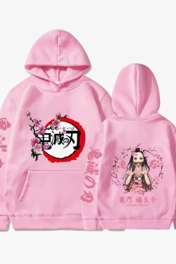 Nezuko Kamado Hoodie - Y2K Grunge, 90S Retro, Pastel Goth, Summer Y2K Outfits, Y