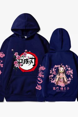 Nezuko Kamado Hoodie - Y2K Grunge, 90S Retro, Pastel Goth, Summer Y2K Outfits, Y