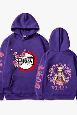 Nezuko Kamado Hoodie - Y2K Grunge, 90S Retro, Pastel Goth, Summer Y2K Outfits, Y