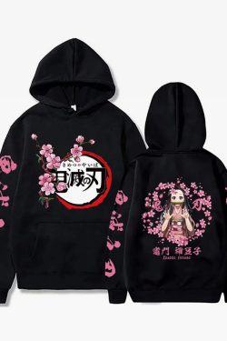 Nezuko Kamado Hoodie - Y2K Grunge, 90S Retro, Pastel Goth, Summer Y2K Outfits, Y