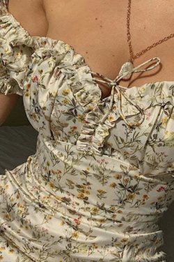 Nicolette Midi Dress - Y2K Summer Grunge Outfit, 90S Fashion, Retro Style, Pastel Goth Vibes