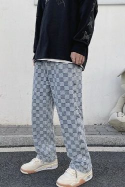 Noelle Y2K Grunge Baggy Jeans - 90S Fashion, Retro Style, Y2K Summer Outfits, Gothic Y2K