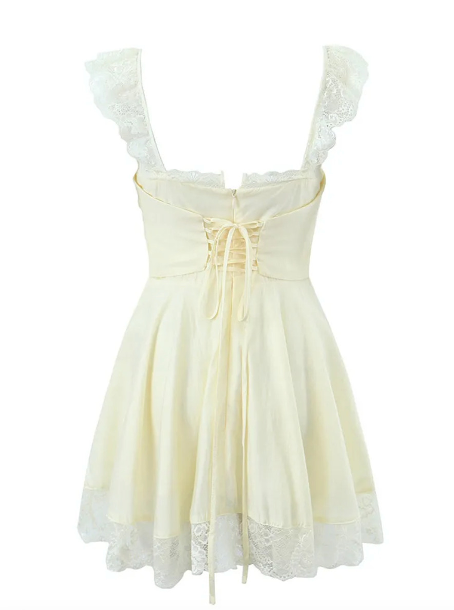 Noemi Mini Dress - Y2K Summer Grunge Outfit, 90S Fashion, Retro Style, Pastel Goth, Y2K Noemi Mini Dress - Y2K Summer Grunge Outfit, 90S Fashion, Retro Style, Pastel Goth, Y2K