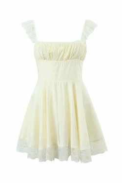 Noemi Mini Dress - Y2K Summer Grunge Outfit, 90S Fashion, Retro Style, Pastel Goth, Y2K