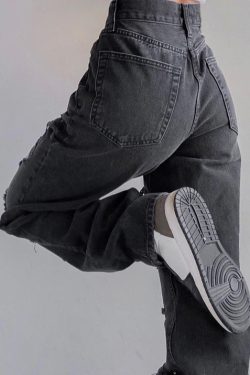 Nora Distressed Grunge Jeans - Y2K Summer, 90S Fashion, Retro Style, Y2K Club & Party Outfits