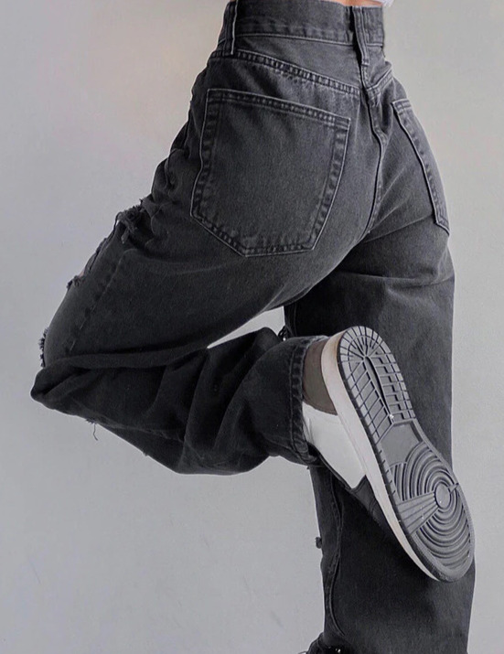 Nora Distressed Grunge Jeans - Y2K Summer, 90S Fashion, Retro Style, Y2K Club & Party Outfits