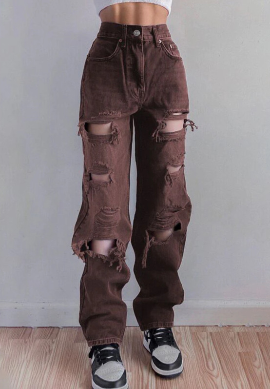 Nora Distressed Grunge Jeans - Y2K Summer, 90S Fashion, Retro Style, Y2K Club & Party Outfits