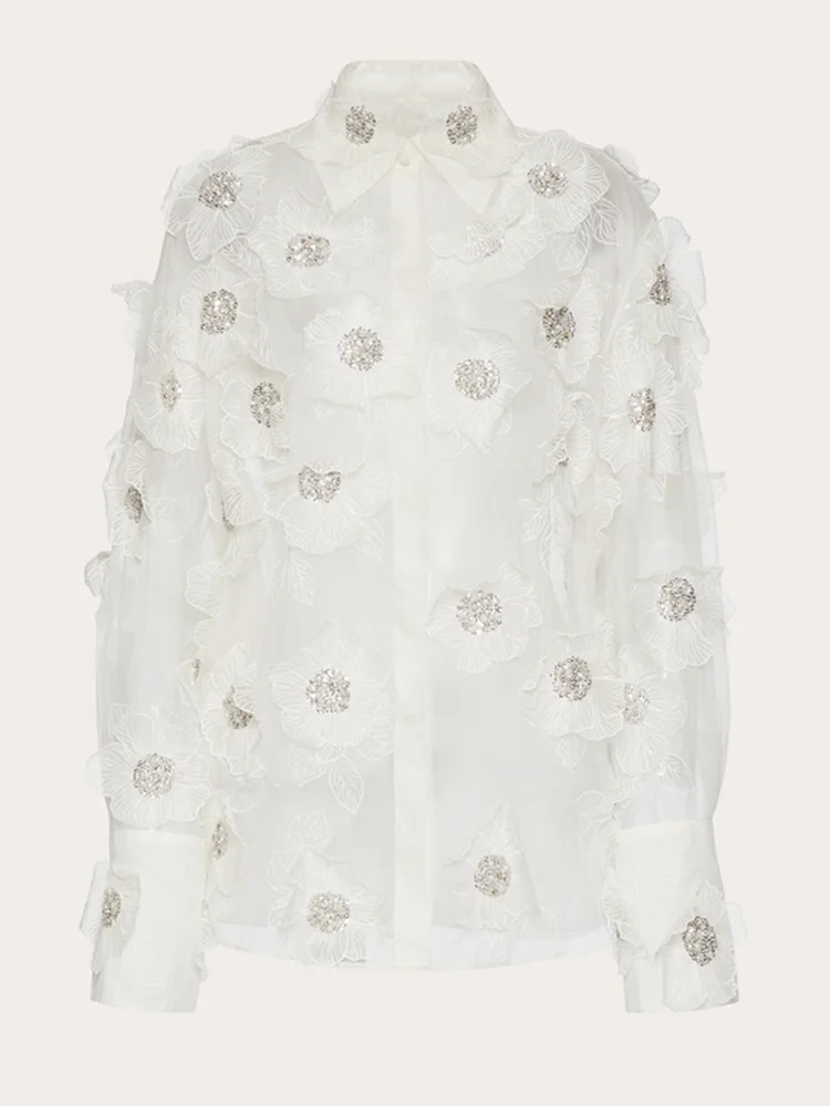 Nora Flower Blouse - Y2K Summer Retro 90S Grunge Top, Perfect For Y2K Party & Club Outfits Nora Flower Blouse - Y2K Summer Retro 90S Grunge Top, Perfect For Y2K Party & Club Outfits