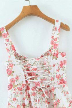 Nura Midi Dress - Y2K Summer Grunge Outfit, 90S Fashion, Retro Style, Pastel Goth Vibes