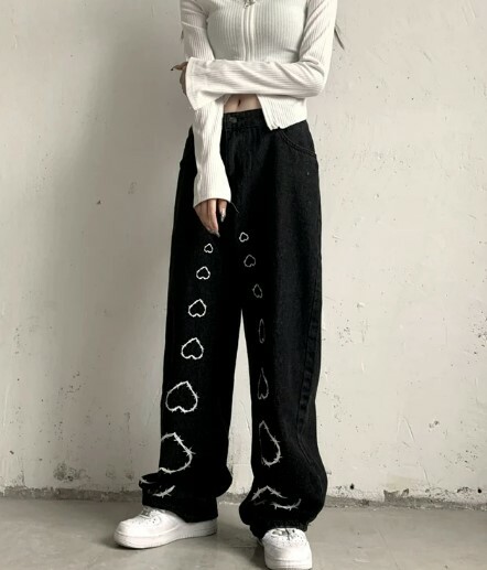 Olive Vintage High Waist Jeans - Y2K Summer, 90S Fashion, Grunge, Retro, Y2K Club Outfits