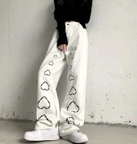 Olive Vintage High Waist Jeans - Y2K Summer, 90S Fashion, Grunge, Retro, Y2K Club Outfits