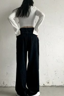Olive Vintage High Waist Jeans - Y2K Summer, 90S Fashion, Grunge, Retro, Y2K Club Outfits