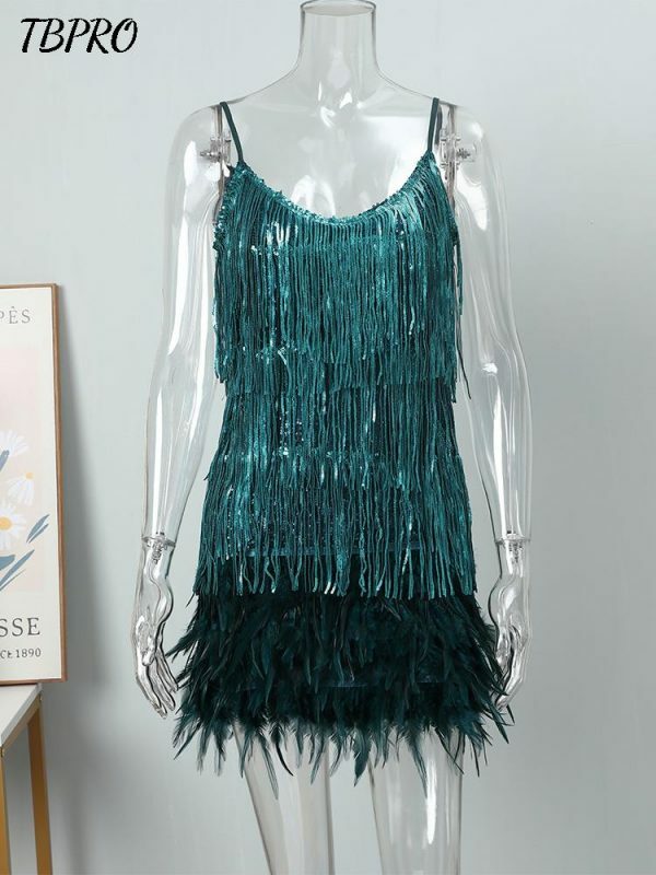 Olivia Feather Mini Dress - Y2K Summer Outfit, 90S Grunge Fashion, Retro Party Look Olivia Feather Mini Dress - Y2K Summer Outfit, 90S Grunge Fashion, Retro Party Look