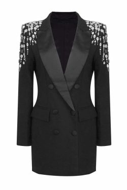 Olivia Mini Blazer Dress - Y2K Summer Grunge Outfit, 90S Fashion, Retro Style, Y2K Party