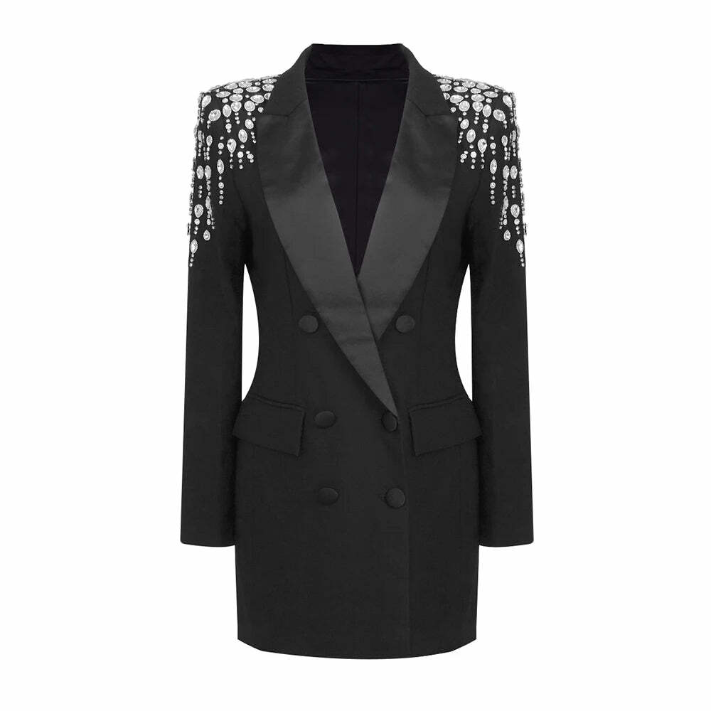 Olivia Mini Blazer Dress - Y2K Summer Grunge Outfit, 90S Fashion, Retro Style, Y2K Party Olivia Mini Blazer Dress - Y2K Summer Grunge Outfit, 90S Fashion, Retro Style, Y2K Party