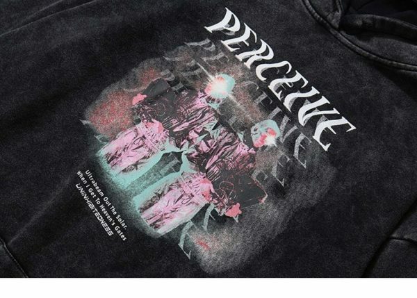 Perceived Hoodie - Y2K Grunge, 90S Fashion, Retro Style, Y2K Summer & Party Outfits Perceived Hoodie - Y2K Grunge, 90S Fashion, Retro Style, Y2K Summer & Party Outfits