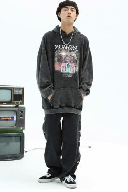 Perceived Hoodie - Y2K Grunge, 90S Fashion, Retro Style, Y2K Summer & Party Outfits