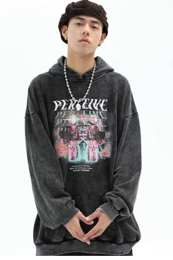 Perceived Hoodie - Y2K Grunge, 90S Fashion, Retro Style, Y2K Summer & Party Outfits