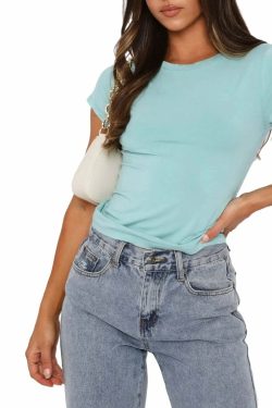 Pink Long Sleeve Crop Top - Sexy Y2K Grunge, 90S Retro, Pastel Goth, Summer & Party Outfits