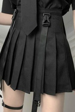 Preppy High Waist Green Skirt - Y2K Summer, 90S Fashion, Grunge, Retro, Pastel Goth Outfit