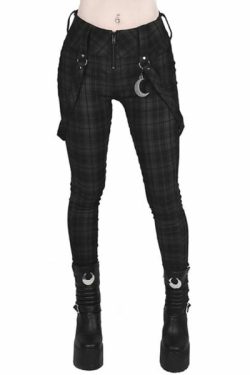 Priscilla Plaid Pants - Y2K Summer Grunge Outfit, 90S Retro Style, Gothic Y2K Fashion